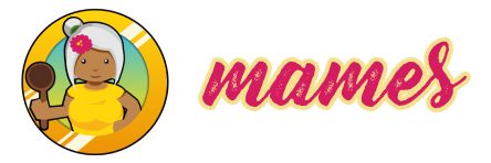 Illustration einer lächelnden Oma mit einem Kochlöffel in der Hand, umgeben von einem gelben Kreis, das Logo steht für frische Bowls, kreative Wraps und Catering mit Liebe.